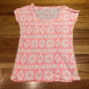 JCREW NEON PATTERNED T-SHIRT
